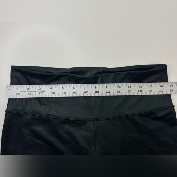 Athleta Shimmer Green Gray Elation High Rise 7/8 length Leggings Size M - Picture 12 of 13